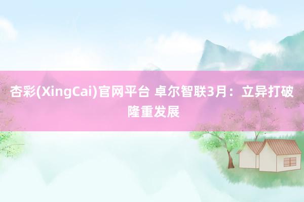 杏彩(XingCai)官网平台 卓尔智联3月：立异打破 隆重发展